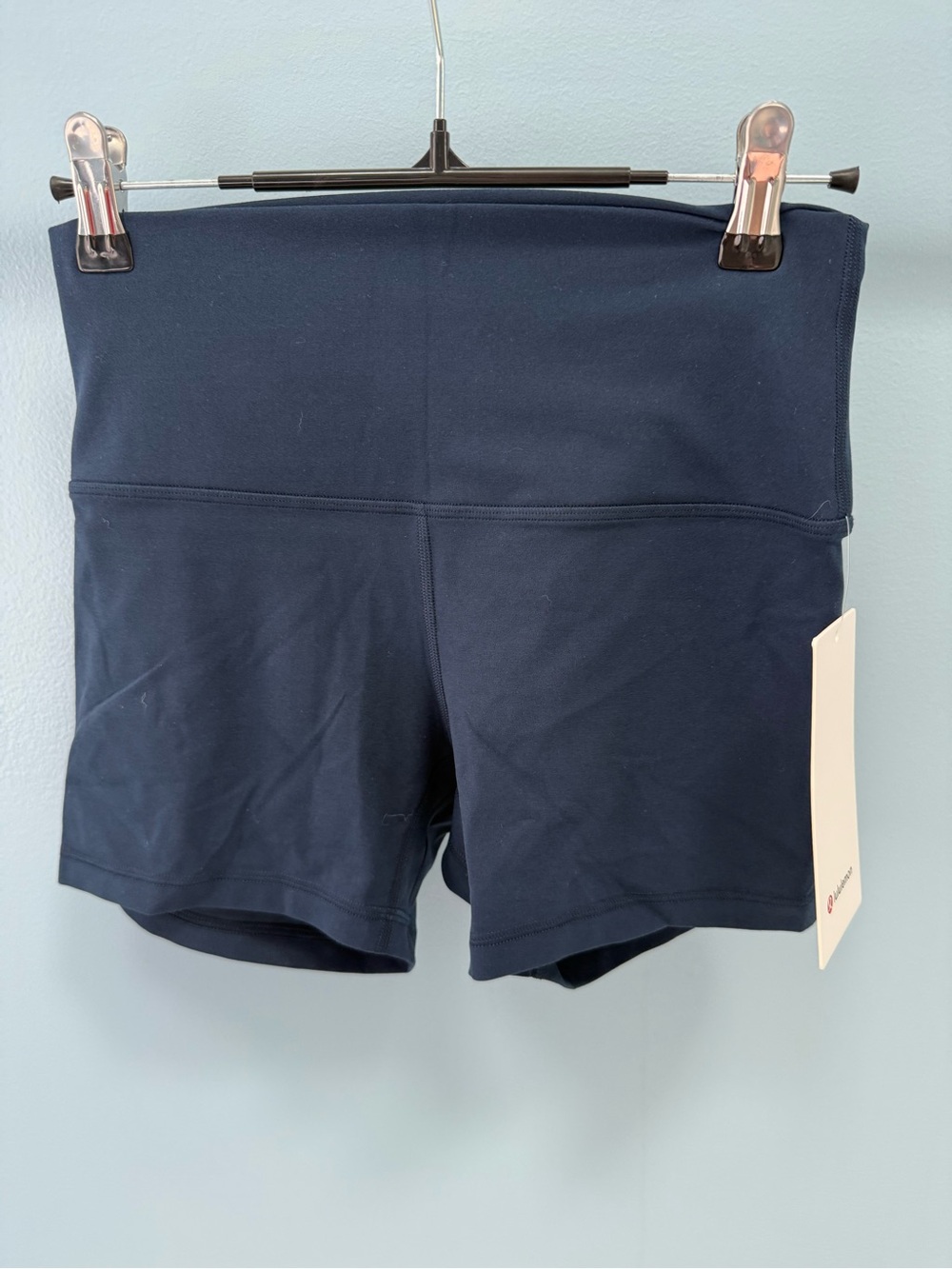 Women’s High-Waist Navy Performance Shorts
